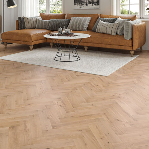 Lusso Verona Invisible Smooth Oiled Rustic Herringbone Solid Oak Flooring Lusso Verona Invisible Smooth Oiled Rustic Herringbone Solid Oak Flooring