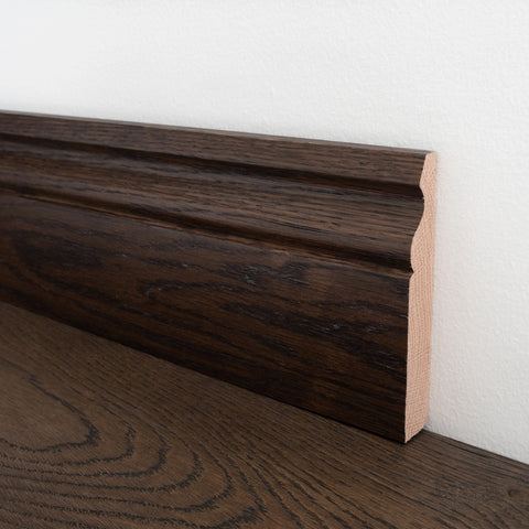 Lusso Chocolate Oak Skirting Board 120 x 20mm - SS6 Lusso Chocolate Oak Skirting Board 120 x 20mm - SS6