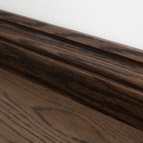 Lusso Chocolate Solid Oak Skirting Board 95 x 20mm - SS6 Lusso Chocolate Solid Oak Skirting Board 95 x 20mm - SS6