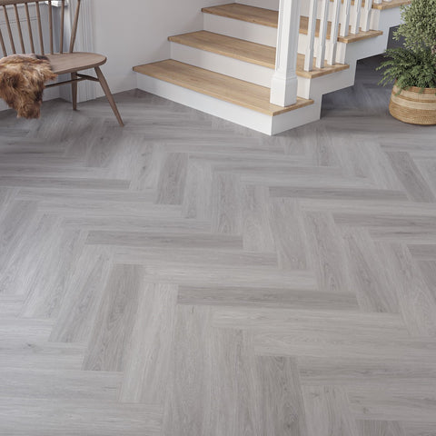 Lusso Brescia Cliffhaven Oak Herringbone SPC Click Vinyl Flooring Lusso Brescia Cliffhaven Oak Herringbone SPC Click Vinyl Flooring