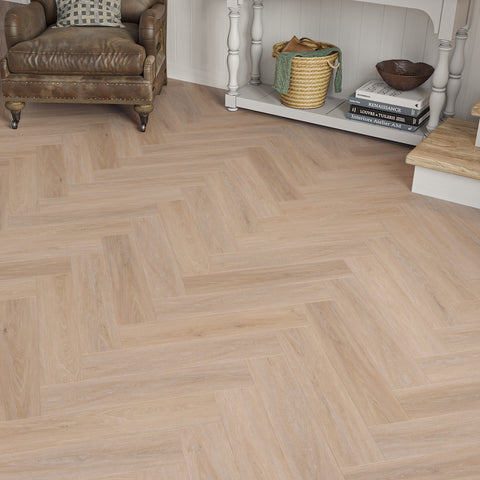 Lusso Brescia Coral Oak Herringbone SPC Click Vinyl Flooring Lusso Brescia Coral Oak Herringbone SPC Click Vinyl Flooring