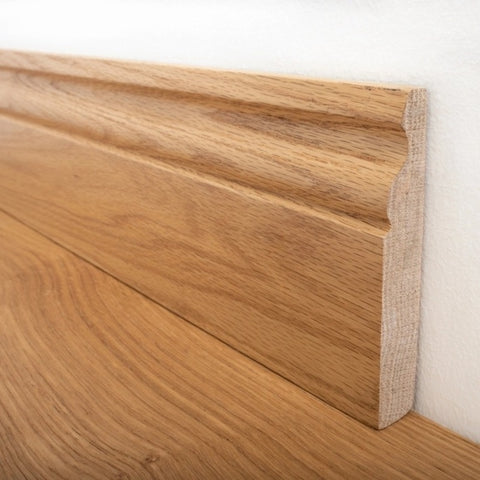 Lusso Lacquered Solid Oak Skirting Board 120 x 20mm - SS2 Lusso Lacquered Solid Oak Skirting Board 120 x 20mm - SS2