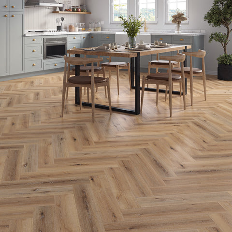 Lusso Taranto Duneside Oak Herringbone SPC Click Vinyl Flooring Lusso Taranto Duneside Oak Herringbone SPC Click Vinyl Flooring