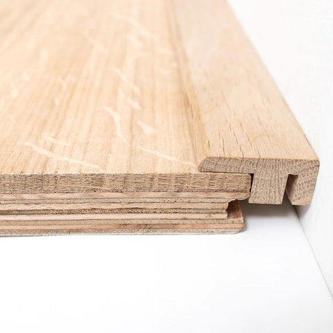 Lusso Unfinished Oak End Profile - SS1 - Available Lengths 900mm & 2700mm Lusso Unfinished Oak End Profile - SS1 - Available Lengths 900mm & 2700mm