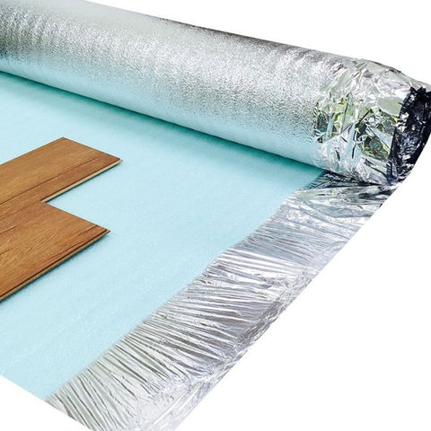 3mm Comfort Silver Laminate and Wood Flooring Underlay Covering 15sqm 3mm Comfort Silver Laminate and Wood Flooring Underlay Covering 15sqm