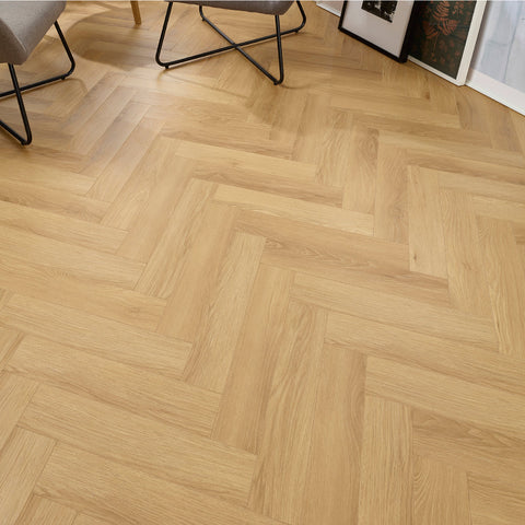 Lusso Siena Stockholm Herringbone Laminate Flooring 12mm