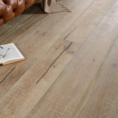 Lusso Trento Distressed Oiled Grey Sawn Engineered Oak 220mm Lusso Trento Distressed Oiled Grey Sawn Engineered Oak 220mm