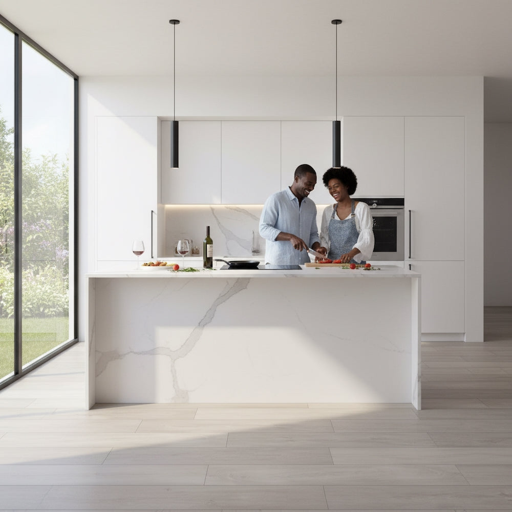 Bari Alpine Birch Plank Glue Down LVT Vinyl Flooring