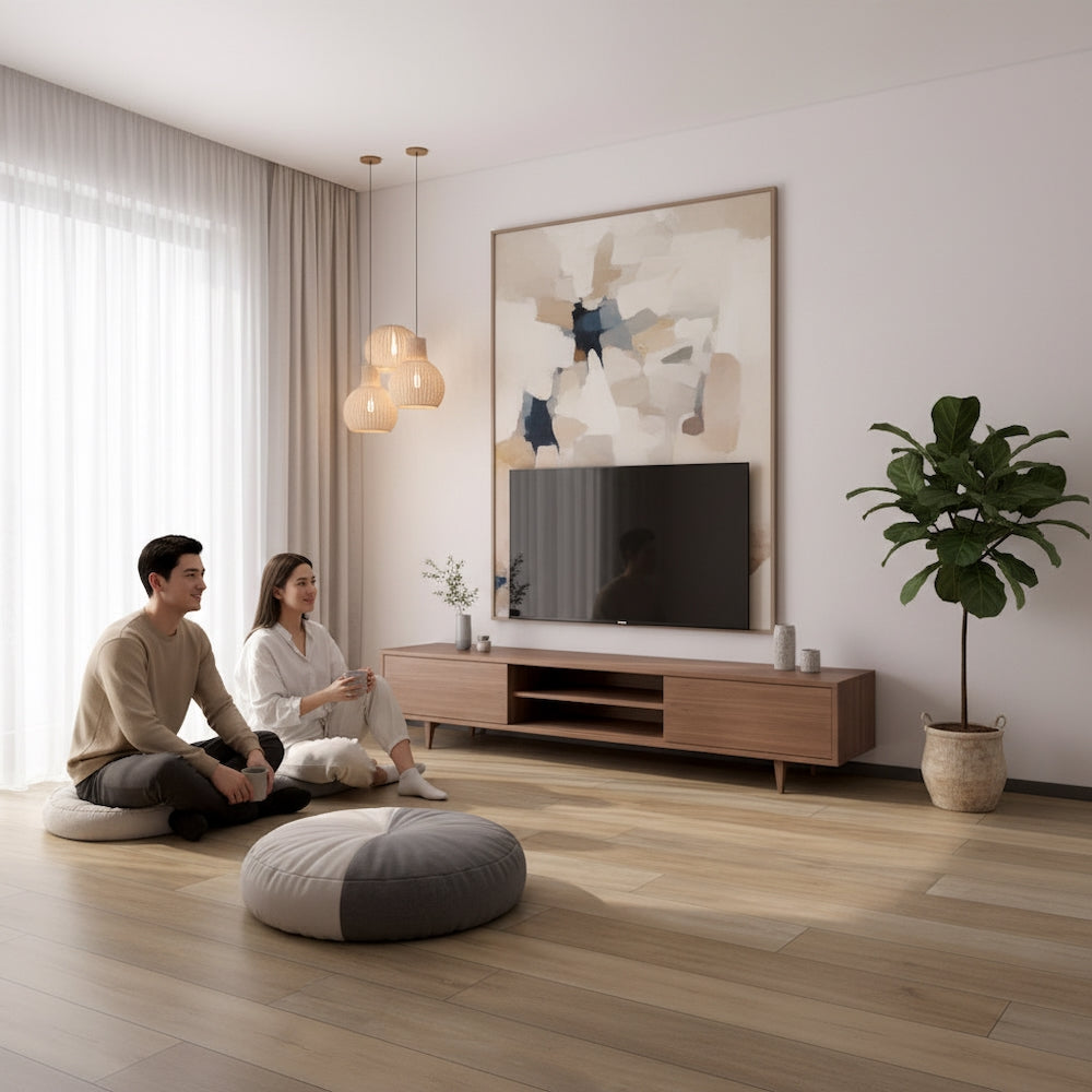 Bari Liberty Elm Plank Glue Down LVT Vinyl Flooring