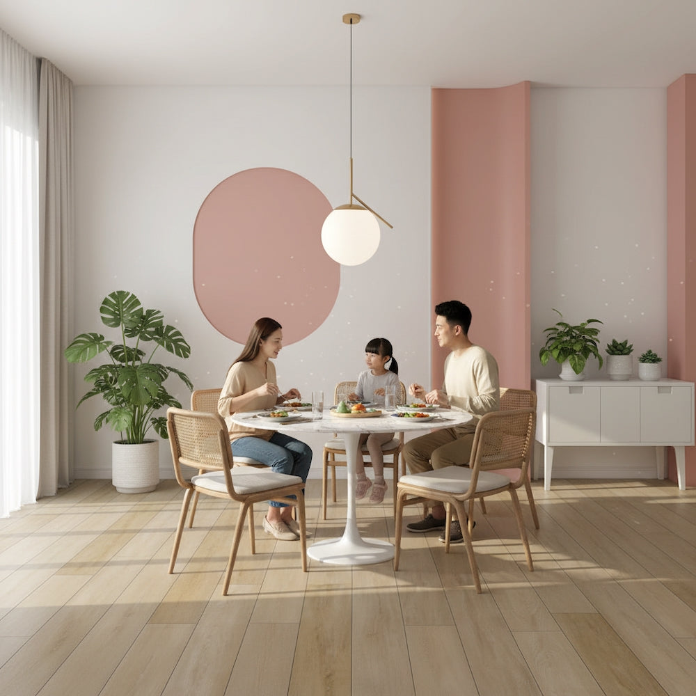 Bari Snowcap Poplar Plank Glue Down LVT Vinyl Flooring
