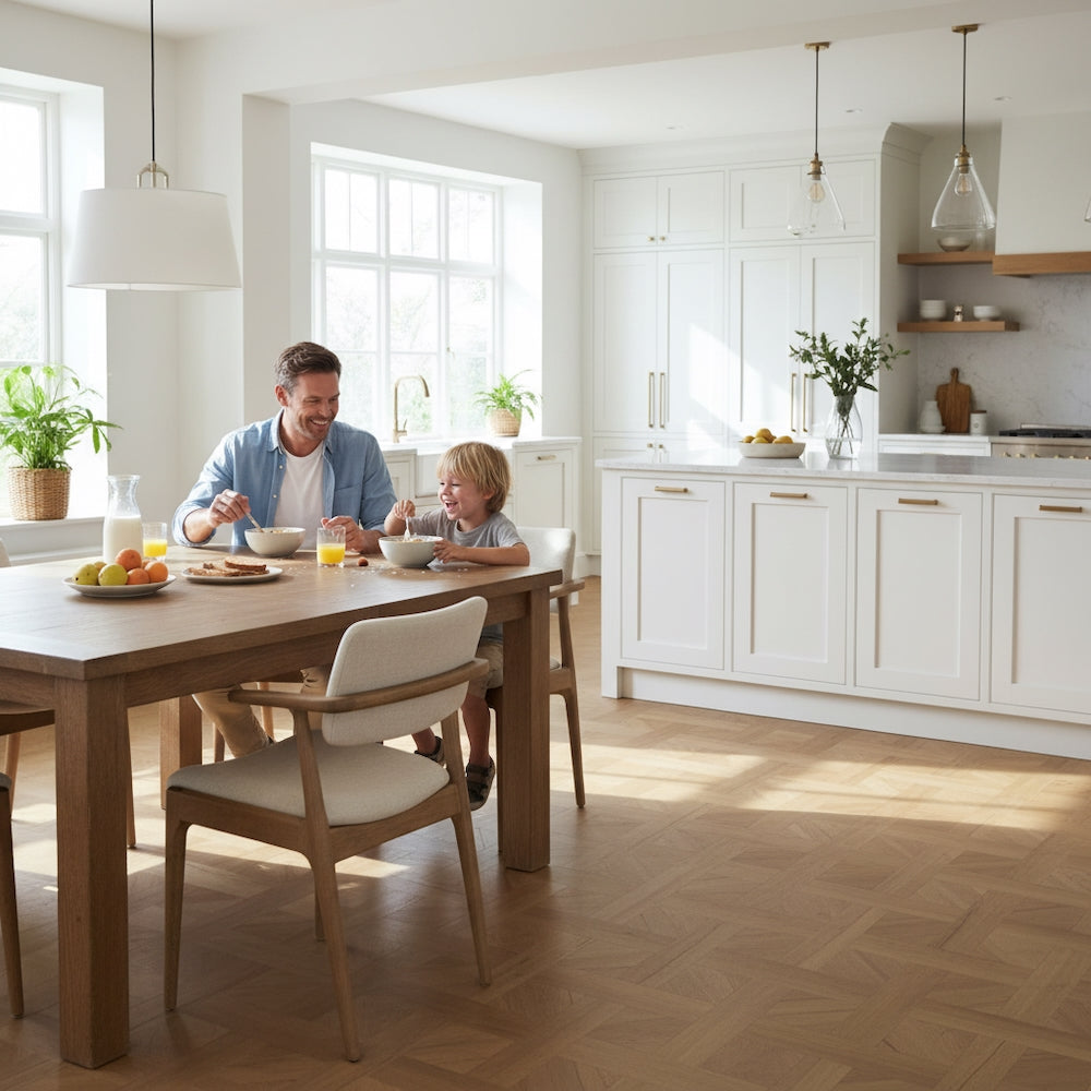 Basket Weave LVT Flooring Elements Inspirations Classic Oak