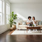 Basket Weave LVT Flooring Elements Inspirations Mahogany