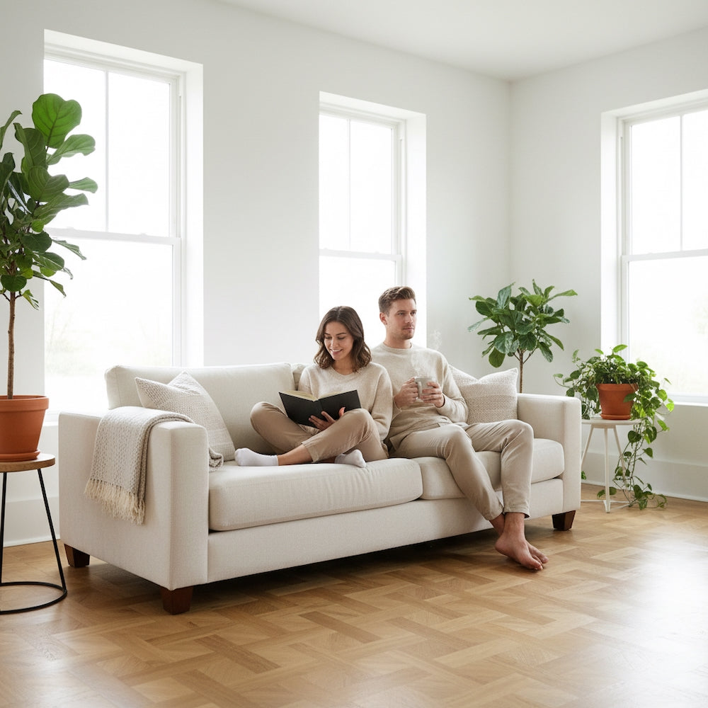 Basket Weave LVT Flooring Elements Inspirations Natural Oak