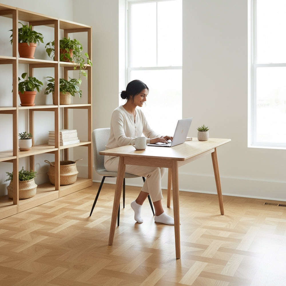 Basket Weave LVT Flooring Elements Inspirations Natural Oak