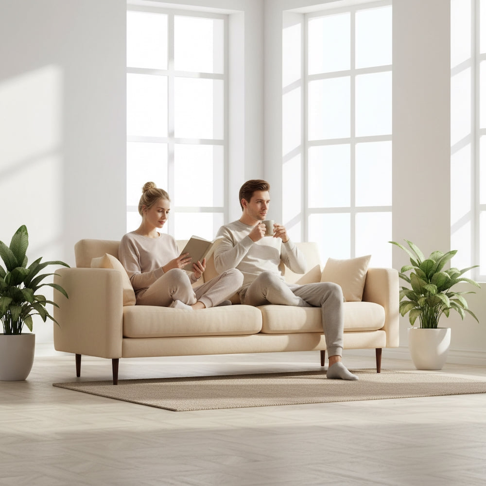 Basket Weave LVT Flooring Elements Inspirations White Ash