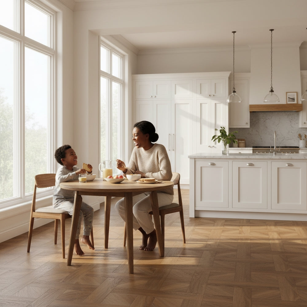 Basket Weave LVT Flooring Textures Distressed Oak
