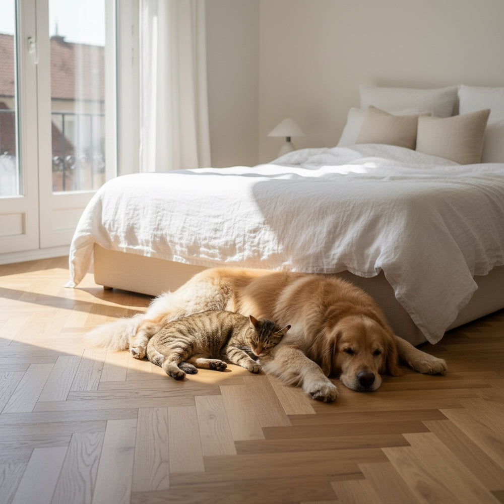 Basket Weave LVT Flooring Textures Honey Oak