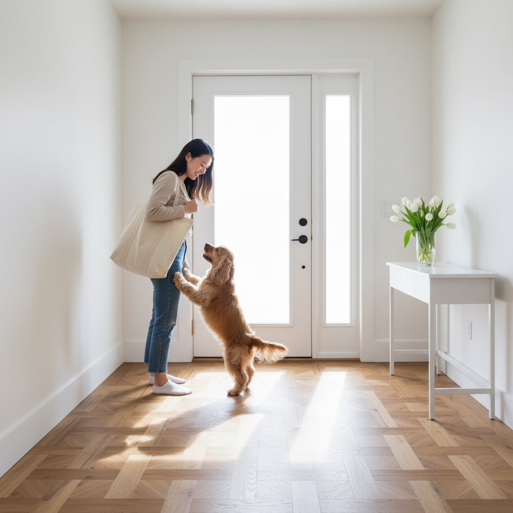 Basket Weave LVT Flooring Textures Honey Oak