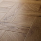 Textures Basket Weave LVT flooring in Old English Oak