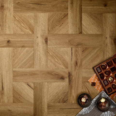 Basket Weave LVT Flooring Textures Old English Oak