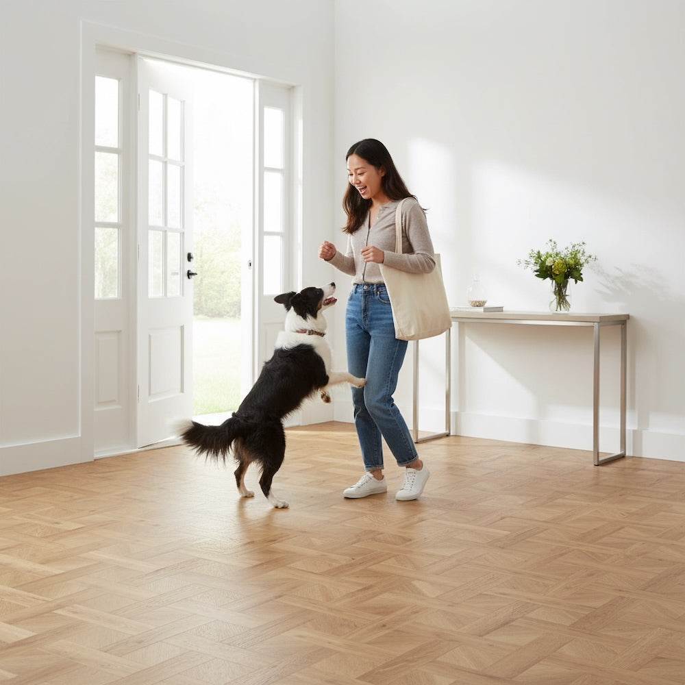 Basket Weave LVT Flooring Textures Old English Oak