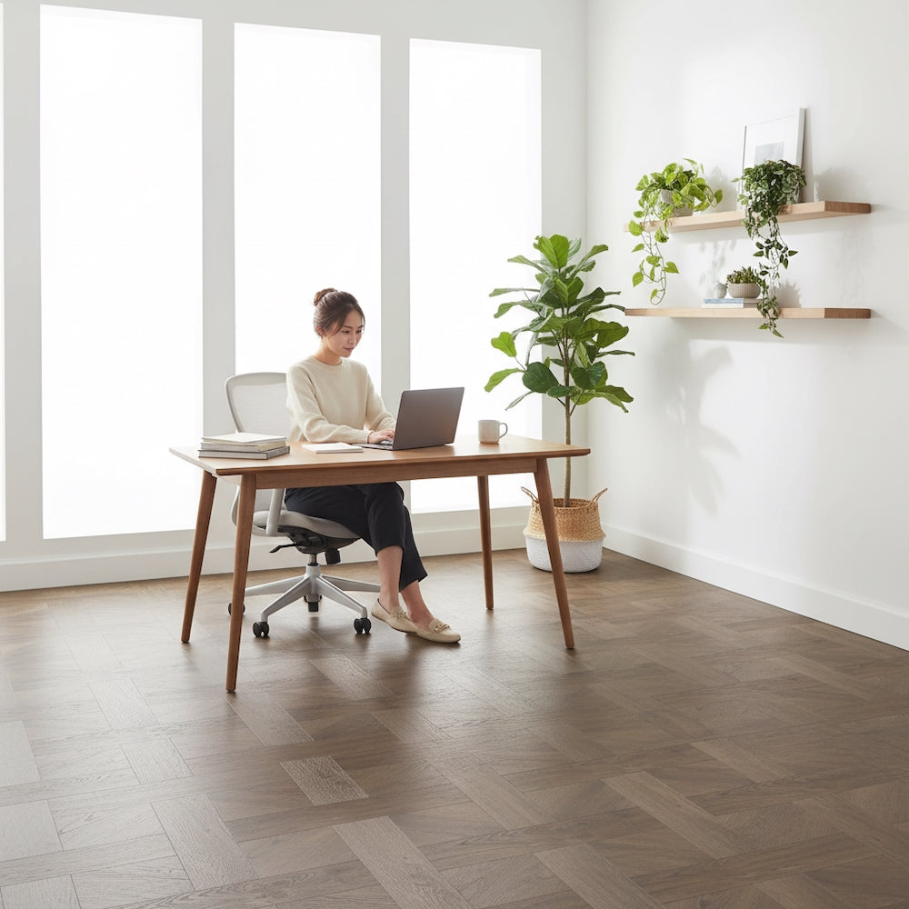 Basket Weave LVT Flooring Textures Tudor Oak