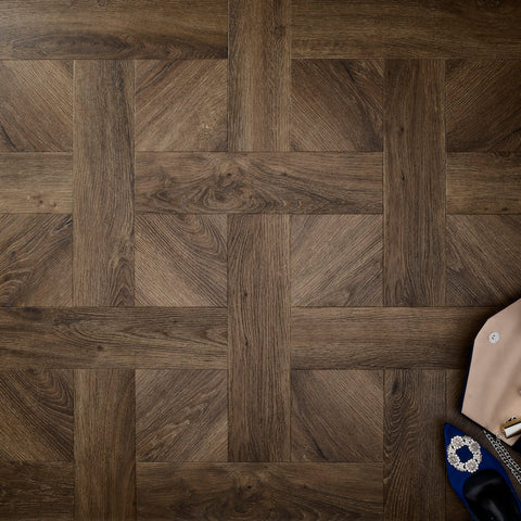 Basket Weave LVT Flooring Textures Tudor Oak