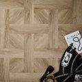 Basket Weave LVT Flooring Textures Weathered Oak