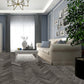 Lusso Portofino Herringbone Charred Oak SPC Click Vinyl Flooring - (SAMPLE)