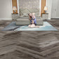 Lusso Portofino Herringbone Weathered Ash SPC Click Vinyl Flooring - (SAMPLE)
