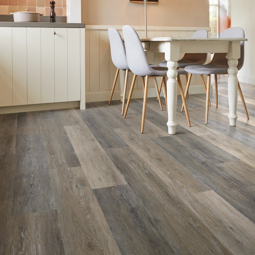 COREtec Essentials 1200 Blackstone Oak 07 LVT Flooring - (SAMPLE)