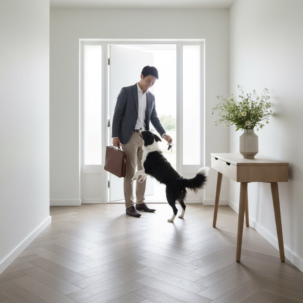 Elements Inspirations Herringbone Limed Oak EIH03 Glue Down LVT Vinyl Flooring