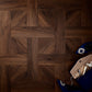 Elements Inspirations Basket Weave Mahogany Glue Down LVT Vinyl Flooring