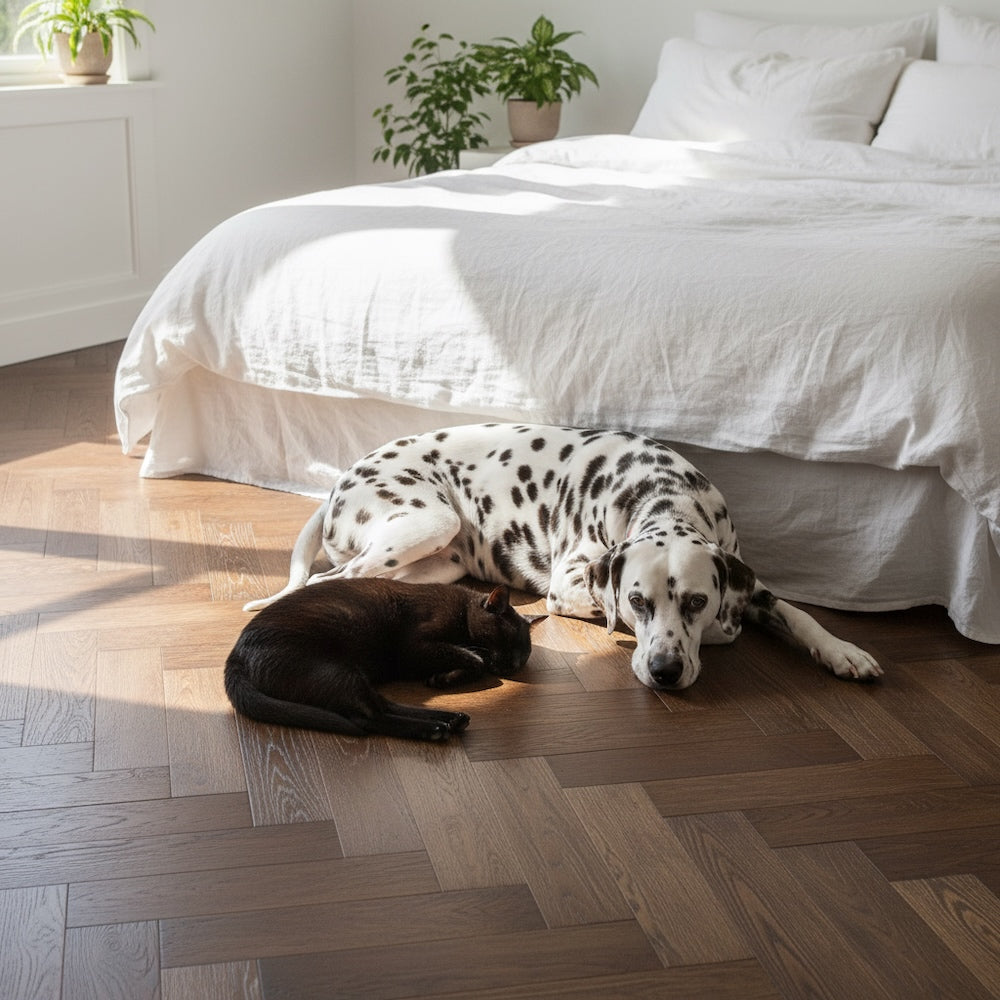 Elements Inspirations Herringbone Espresso EIH02 Glue Down LVT Vinyl Flooring