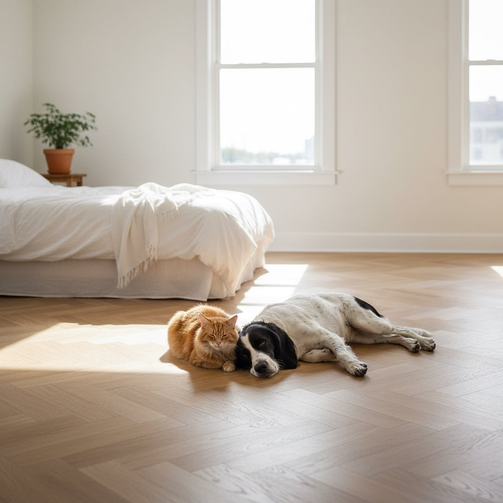 Elements Inspirations Herringbone Golden Oak EIH12 Glue Down LVT Vinyl Flooring