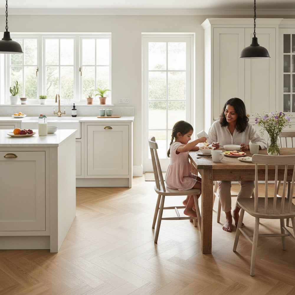 Elements Inspirations Herringbone Sandy Oak EIH01 Glue Down LVT Vinyl Flooring