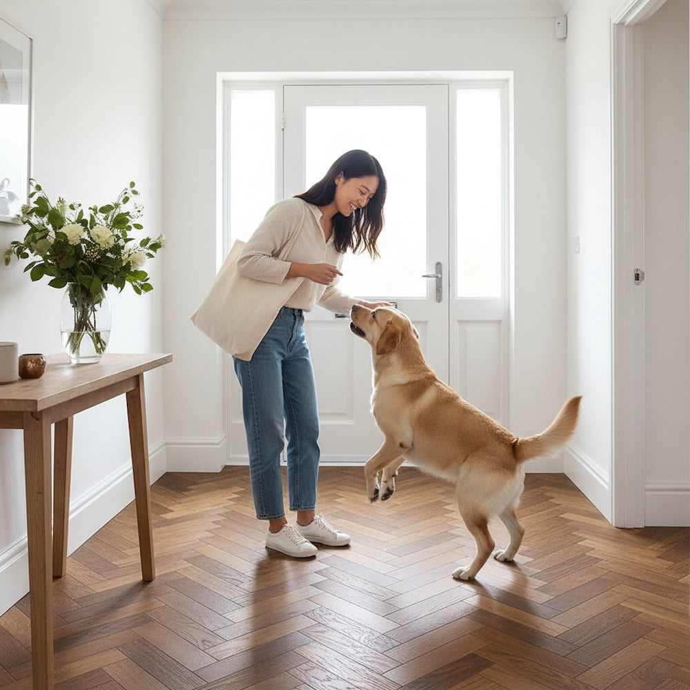 Herringbone Engineered Oak Flooring Alston Double Smoked 70mm x 18mm