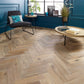 Herringbone Engineered Oak Flooring Dunwick Smoked Grey 90mm x 15mm - (SAMPLE)