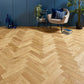 Herringbone Engineered Oak Flooring Malham Warm Brushed & Oiled 90mm x 14mm - (SAMPLE)