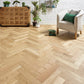 Herringbone Engineered Oak Flooring Ribble Brushed Invisible Oiled 90mm x 14mm - (SAMPLE)