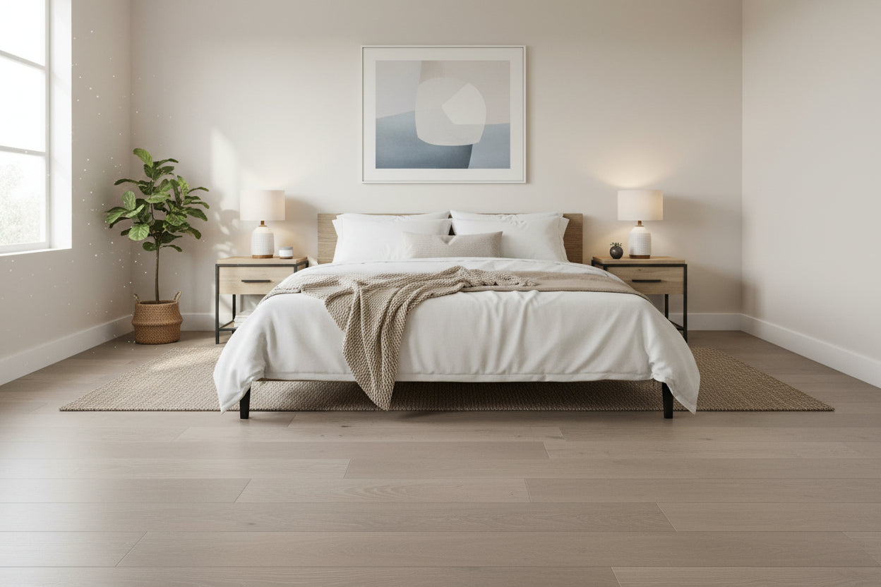 Lusso Uniqo Smoked Grey Whitewashed Engineered Oak