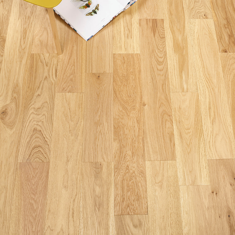 Lusso Florence Natural Brushed & Oiled Solid Oak Flooring 125mm - (SAMPLE)