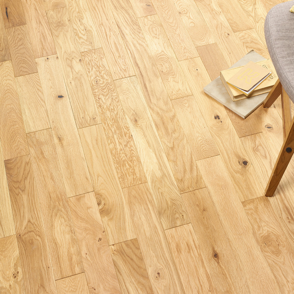 Florence Natural Brushed & Oiled Solid Oak Flooring 90mm - (SAMPLE)