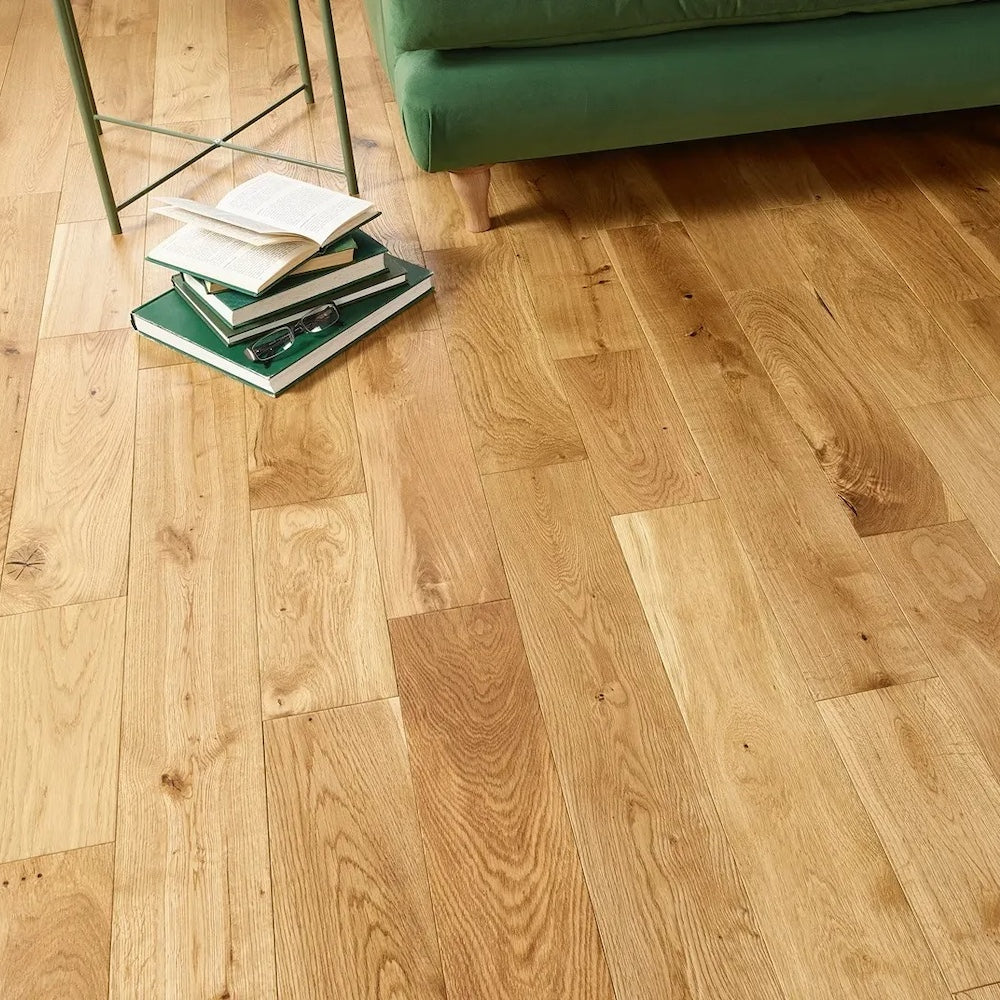 Lusso Modena Brushed & Lacquered Engineered Oak 125mm