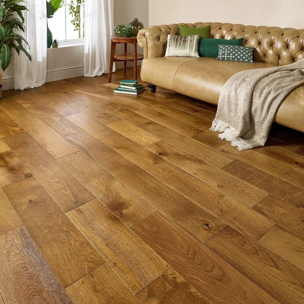 Lusso Modena Golden Engineered Oak 190mm - (SAMPLE)