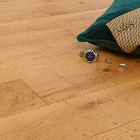 Lusso Novara Luxe Natural Brushed UV Oiled Oak Engineered Wood Flooring