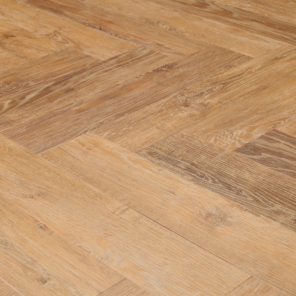 Lusso Portofino Herringbone Norwegian Oak SPC Click Vinyl Flooring