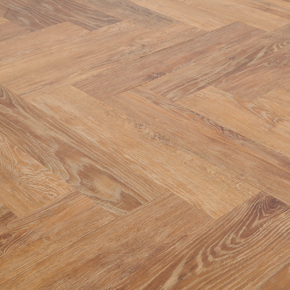 Lusso Portofino Herringbone Norwegian Oak SPC Click Vinyl Flooring