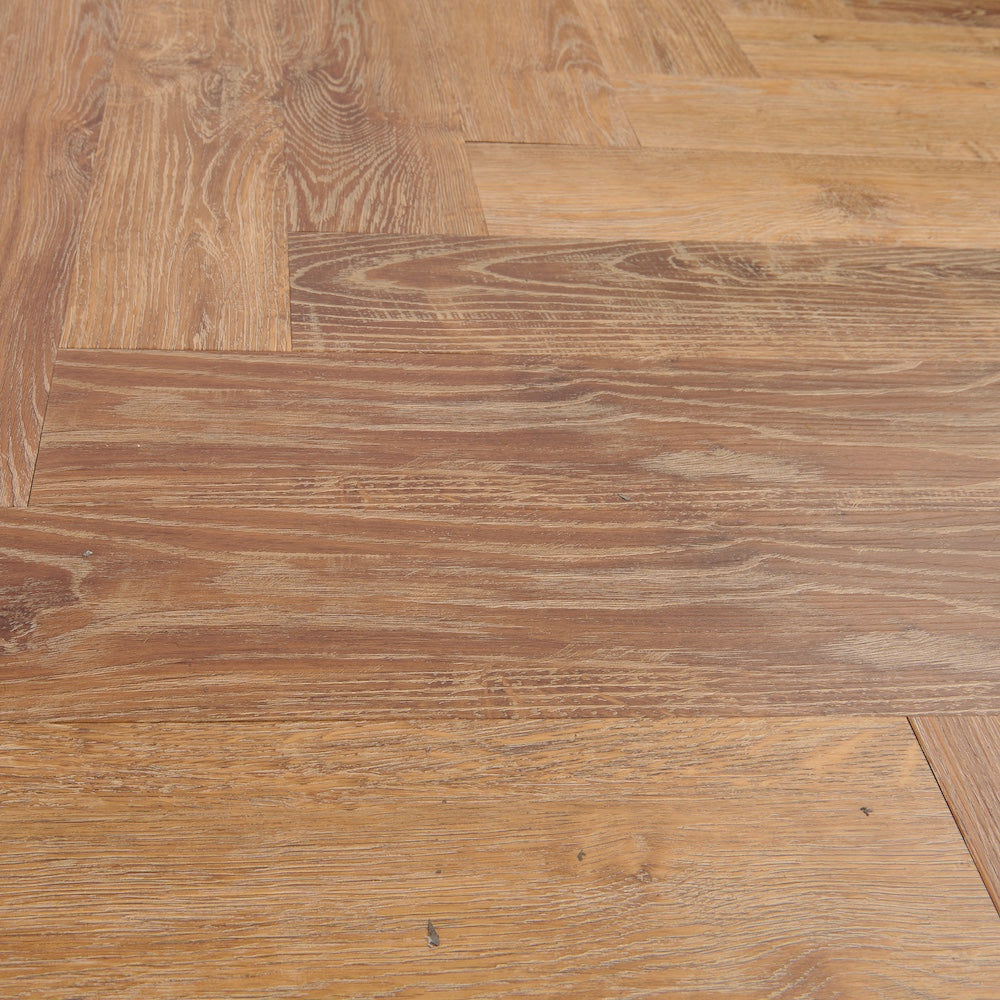 Lusso Portofino Herringbone Norwegian Oak SPC Click Vinyl Flooring