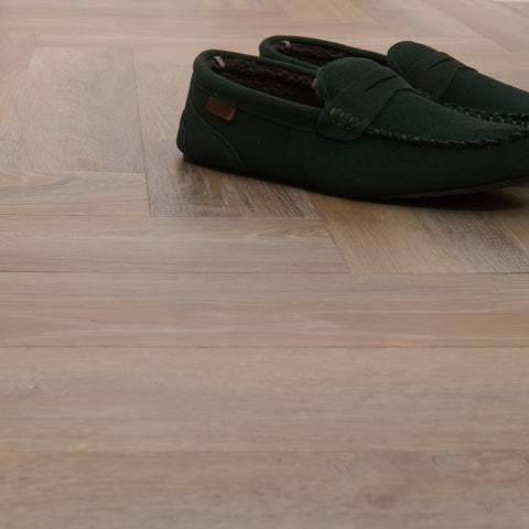 Lusso Portofino Herringbone Treated Birch SPC Click Vinyl Flooring